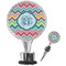 Retro Chevron Monogram Wine Bottle Stopper (Personalized)
