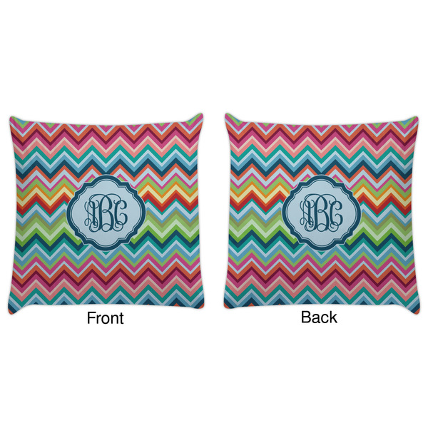 Retro Chevron Monogram Decorative Pillow Case - Approval