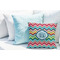 Retro Chevron Monogram Decorative Pillow Case - LIFESTYLE 2