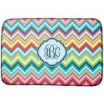 Retro Chevron Monogram Dish Drying Mat (Personalized)
