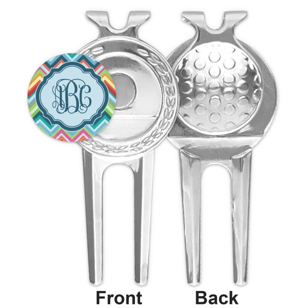 Retro Chevron Monogram Divot Tool - Second