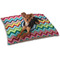 Retro Chevron Monogram Dog Bed - Small