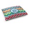 Retro Chevron Monogram Dog Bed - Medium