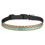 Retro Chevron Monogram Dog Collar (Personalized)