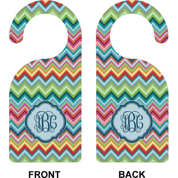 Retro Chevron Monogram Door Hanger (Approval)