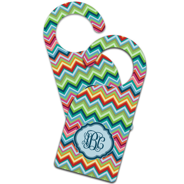 Retro Chevron Monogram Door Hanger - MAIN