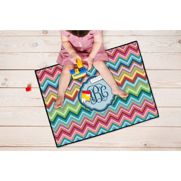 Retro Chevron Monogram Door Mats - LIFESTYLE kid