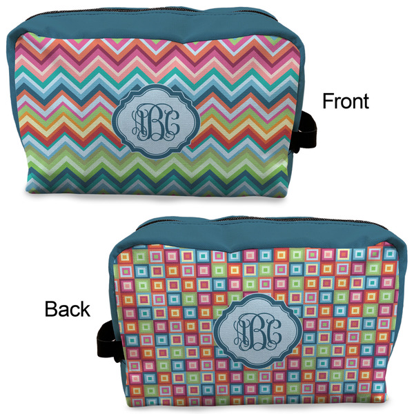 Retro Chevron Monogram Dopp Kit - Approval