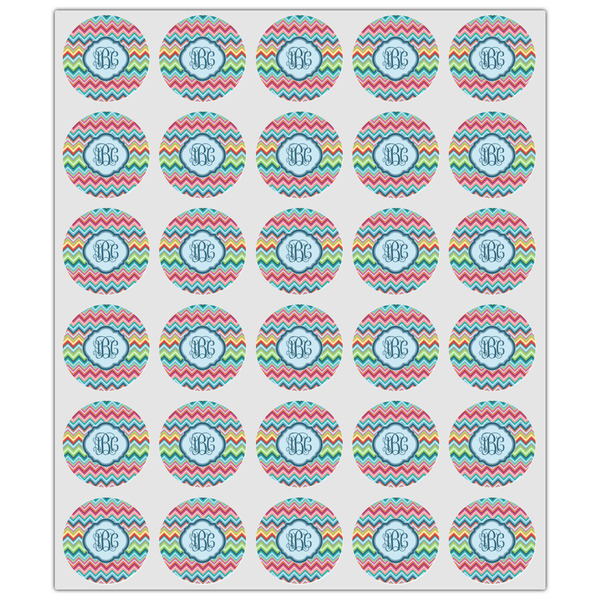 Retro Chevron Monogram Drink Topper - XSmall - Set of 30