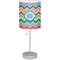 Retro Chevron Monogram Lamp with Drum Shade
