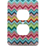 Retro Chevron Monogram Electric Outlet Plate