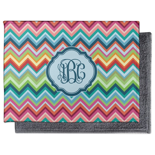 Retro Chevron Monogram Electronic Screen Wipe - Flat