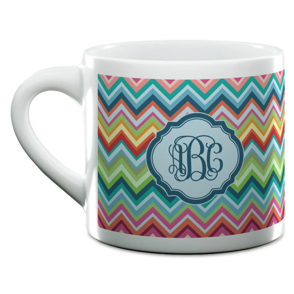 Retro Chevron Monogram Espresso Cup - 6oz (Double Shot) (MAIN)