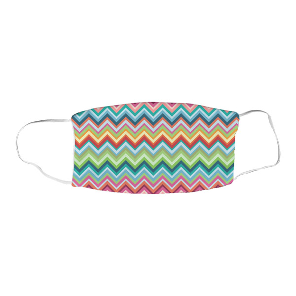 Retro Chevron Monogram Fabric Face Mask