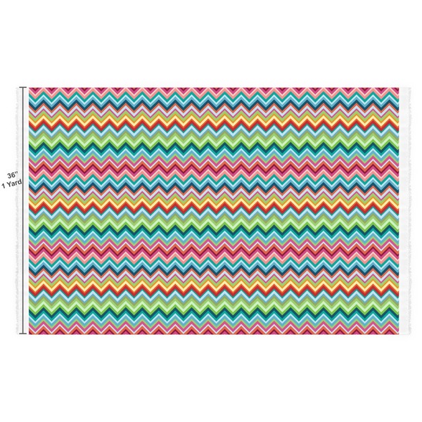 Retro Chevron Monogram Fabric Full Yard