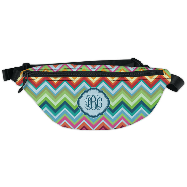 Custom Retro Chevron Monogram Fanny Pack - Classic Style