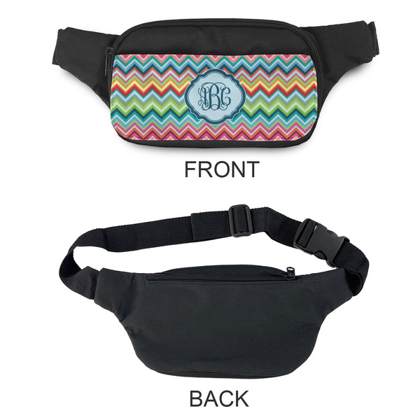 Retro Chevron Monogram Fanny Packs - APPROVAL