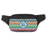 Retro Chevron Monogram Fanny Pack - Modern Style