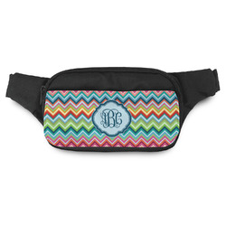Retro Chevron Monogram Fanny Pack - Modern Style