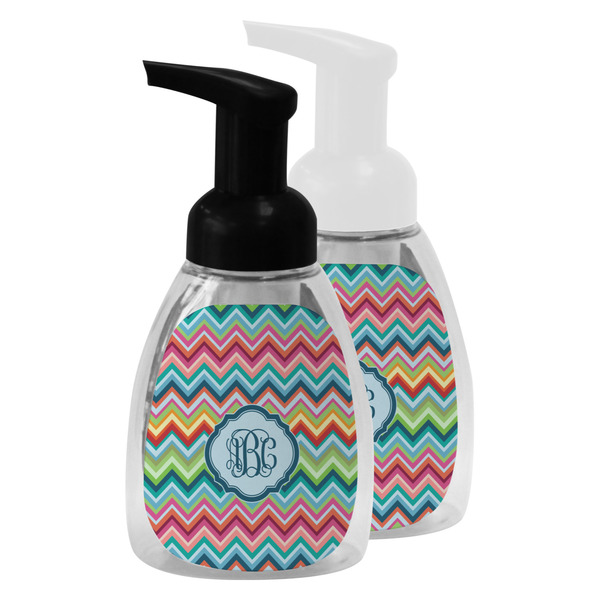 Retro Chevron Monogram Foam Soap Bottles - Main