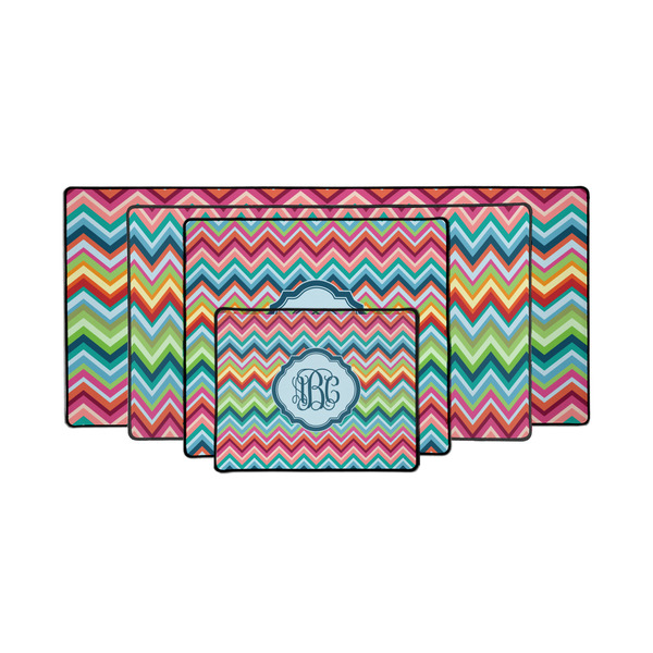 Retro Chevron Monogram Gaming Mats - PARENT/MAIN