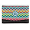 Retro Chevron Monogram Genuine Leather Women's Wallet - Small