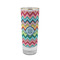 Retro Chevron Monogram 2 oz Shot Glass -  Glass with Gold Rim - Single