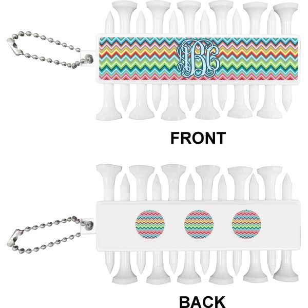 Retro Chevron Monogram Golf Buddy (Approval)