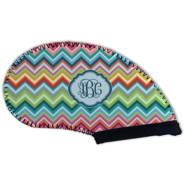 Retro Chevron Monogram Golf Club Covers - BACK