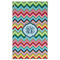 Retro Chevron Monogram Golf Towel - Poly-Cotton Blend