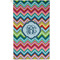 Retro Chevron Monogram Golf Towel - Poly-Cotton Blend - Small