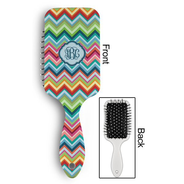 Retro Chevron Monogram Hair Brush - Approval