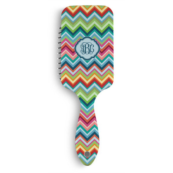 Custom Retro Chevron Monogram Hair Brushes