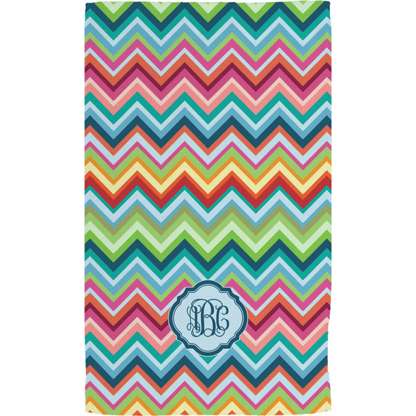 Retro Chevron Hand Towel (Monogram)