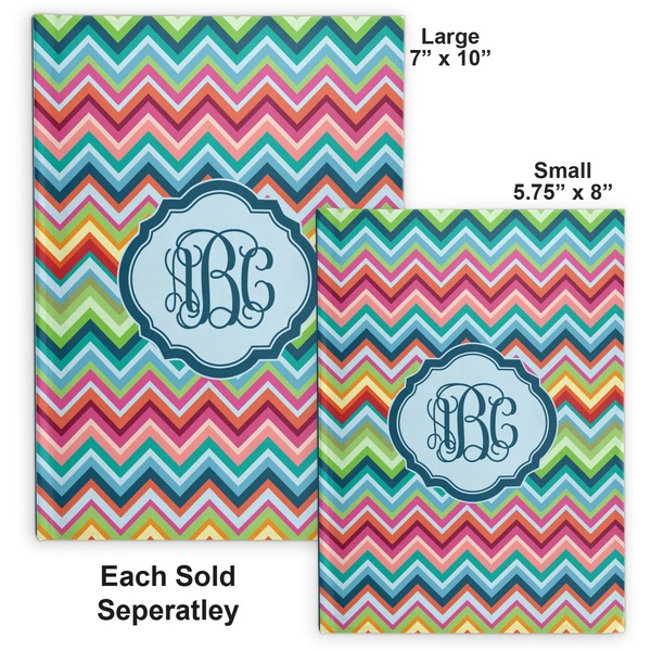 Retro Chevron Monogram Hard Cover Journal - Compare