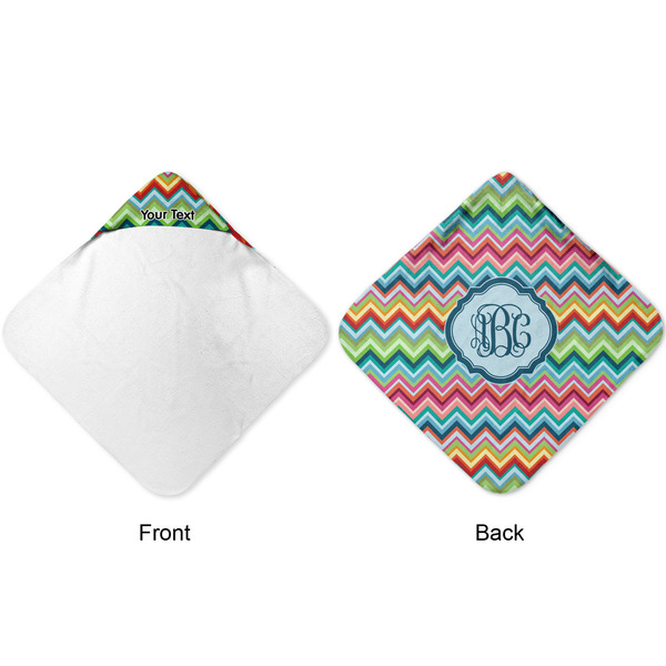 Retro Chevron Monogram Hooded Baby Towel- Approval