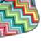 Retro Chevron Monogram Hooded Baby Towel- Detail Corner