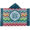 Retro Chevron Monogram Kids Hooded Towel (Personalized)