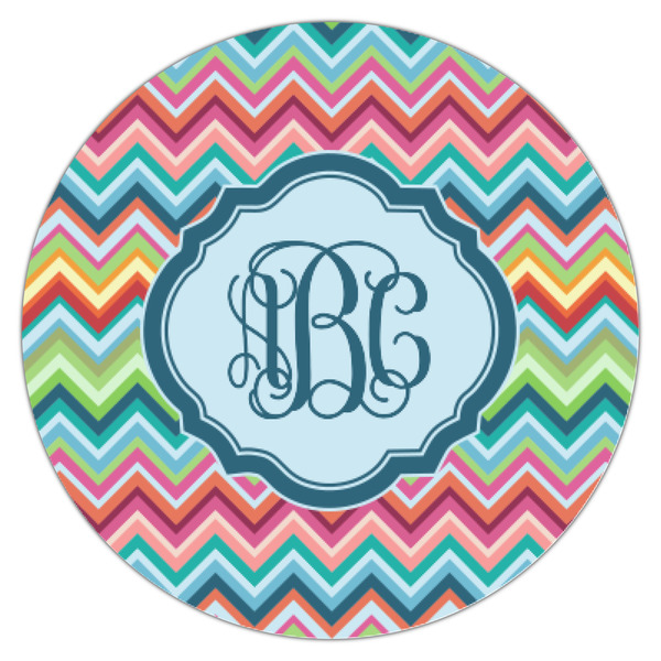 Retro Chevron Monogram Icing Circle - XSmall - Single