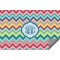Retro Chevron Monogram Indoor / Outdoor Rug (Personalized)