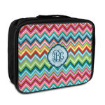 Retro Chevron Monogram Insulated Lunch Bag (Personalized)