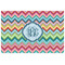 Retro Chevron Monogram Jigsaw Puzzle - 1000-piece