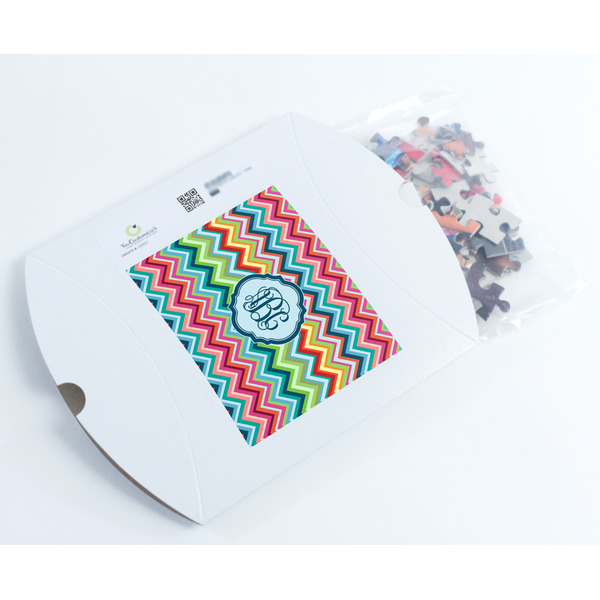 Retro Chevron Monogram Jigsaw Puzzle 110 Piece - Box