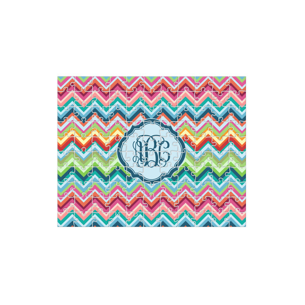 Custom Retro Chevron Monogram 110 pc Jigsaw Puzzle