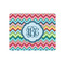 Retro Chevron Monogram Jigsaw Puzzles