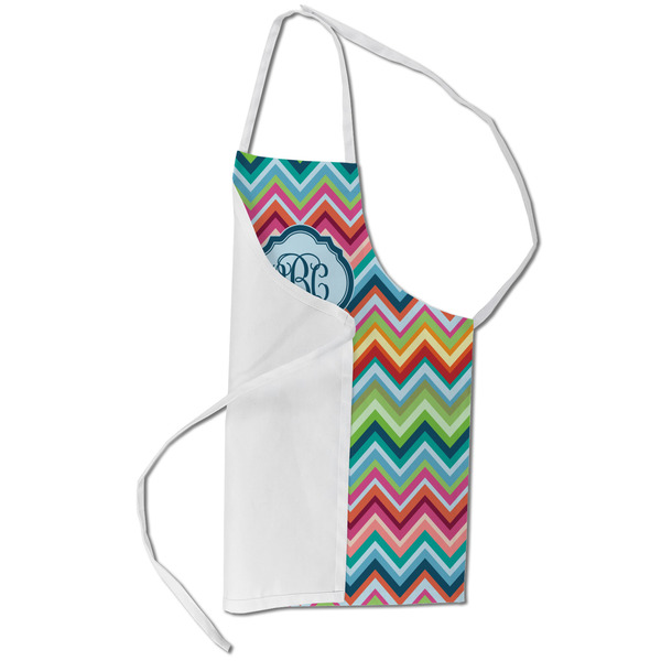 Retro Chevron Monogram Kid's Aprons - Small - Main