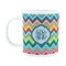 Retro Chevron Monogram Plastic Kids Mug (Personalized)