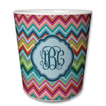 Retro Chevron Monogram Plastic Tumbler 6oz (Personalized)