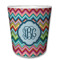 Retro Chevron Monogram Plastic Tumbler 6oz (Personalized)