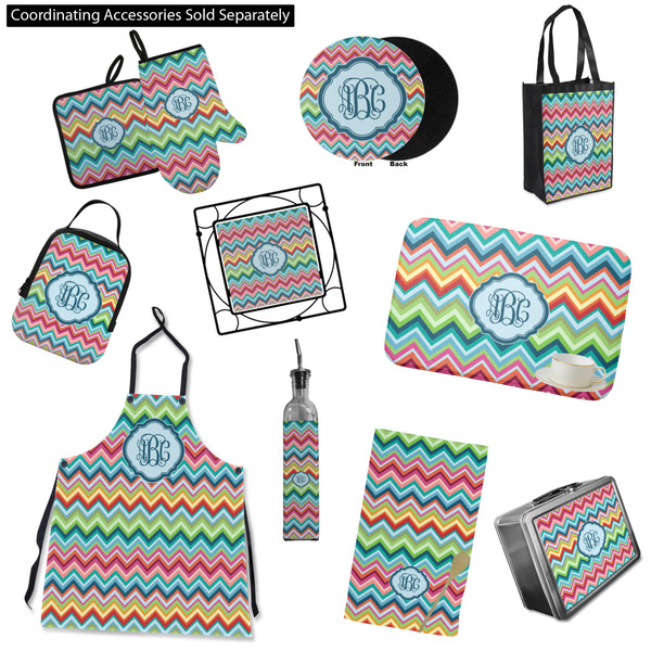 Retro Chevron Monogram Kitchen Accessories & Decor